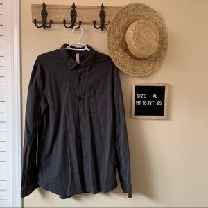 Lululemon Grey Button Up with added arm length